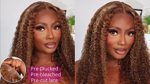 11 reactions | ‍♀️Glueless 6x4.75 Pre Cut Lace Honey Blonde Highlight Wigs Jerry Curly Human Hair Wigs With Breathable Cap Beinnger Wig ⚡️퓯퓵퓪퓼퓱 퓼퓪퓵퓮 퓮퓿퓮퓻픂퓭퓪픂⚡️ $ퟕퟓ---Get New Wear Go Glueless Wig 퐂퐡퐞퐜퐤 퐇퐞퐫퐞:https://st.beautyforever.com/ELvdEZ #beautyforever #beautyforeverhair #lacefrontwig #gluelesswigs #jerrycurlywig | Beauty Forever Hair | Facebook