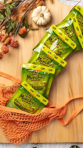 Mt. Olive Munchies are the perfect portable, resealable pickle pouches for every gathering from tailgating parties to Thanksgiving dinners! | Mt. Olive Pickles