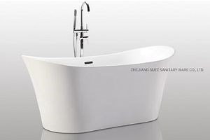 [Hot Item] Acrylic Free Standing Bathtub for Bathroom Accessories