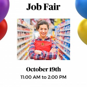 We are hiring, and invite you to visit our Job Fair on October 19th from 11 am - 2 pm. Our store is currently seeking applicants for the following positions. 📝 Cashiers - $15.00-$16.50 per hour 📝 Deli - $16.00-$17.50 per hour 📝 OPD - $15.00-$16.50 per hour Please stop by the store and speak with our Associate Relations Manager if you are interested in any of these positions, or visit us online and apply today! 👉 http://spr.ly/6181qkp2T | ShopRite