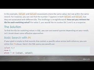 How to Search with SQL for Similar Values on Different Fields