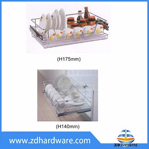 [Hot Item] Chrome Baskets Kitchen Wire Multifunctional Pull out Basket Cabinet Fittings