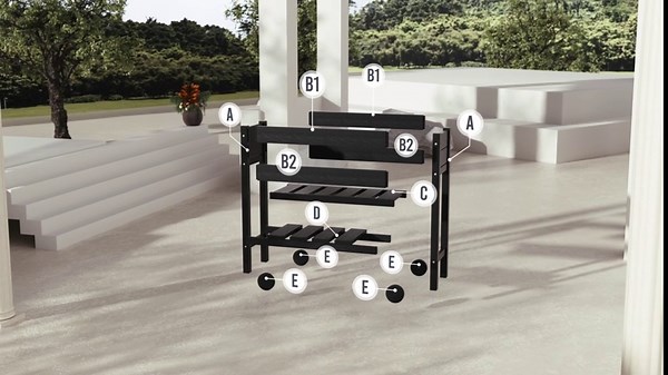 JEAREY Raised Garden Bed with Legs, HDPE Elevated Garden Boxes with Wheels, Raised Planter Box Outdoor, for Flowers Vegetables Herbs Backyard Patio Balcony, Brown