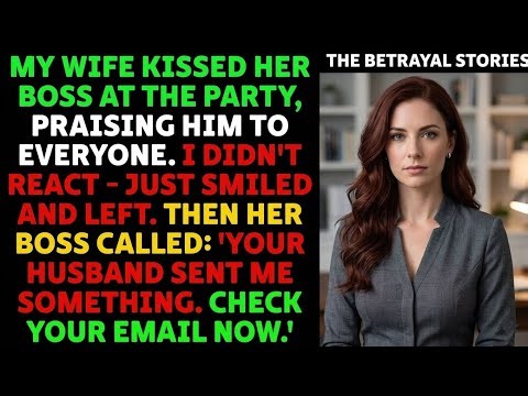 MY WIFE KISSED HER BOSS at the Party, Praising Him To Everyone. I Didn't React