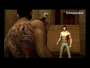 Playstation 2 Composite vs Component Cables Test - Yakuza