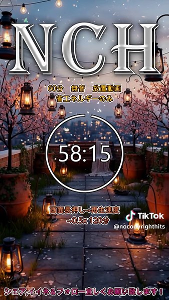 NCH for TikTok Liteの無音動画