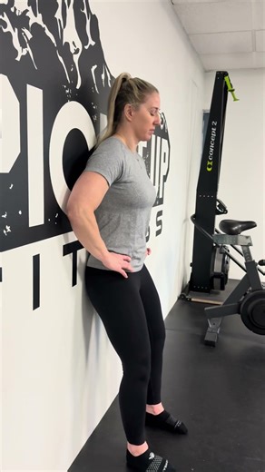 Standing Pelvic Control Against Wall: One Piece of Your Brace