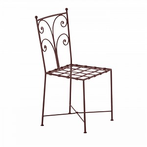 Acanta Wrought Iron Brown Chair