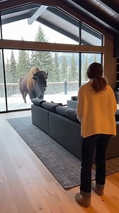 601K views · 3.3K reactions | Glass won't stop a 2000lb Beast! 怜 The scariest home invasion ever. #BisonAttack #WildLifeEncounter #GlassShatter #HomeInvasion #NatureIsScary #MountainLife #CrazyMoments #Survival #ViralReels #FYP #TrendingUSA #AnimalAttack | Wild Rescue TV | Facebook