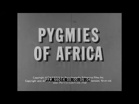 “PYGMIES OF AFRICA” 1939 MBUTI PEOPLE CENTRAL AFRICA / CONGO PYGMY DOCUMENTARY 66014