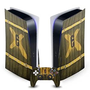 Head Case Designs Officially Licensed Tom Clancy's Rainbow Six Siege Barricade Graphics Vinyl Faceplate Gaming Skin Decal Compatible With Sony PlayStation 5 PS5 Disc Console & DualSense Controller