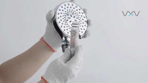 VXV Filtered Shower Head, 9 Modes High Pressure Shower Head with Handheld Remove Chlorine & Hard Water, Showerhead Built-in Spray to Clean Bathroom, with 71" Shower Hose & Shower Bracket, Chrome