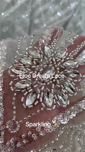 Sparkling Stone Diamond Lace Fabric, Beautiful Dress Material #diamondlace #crystallace #stonelace #rhinestonelace #diamondfabric