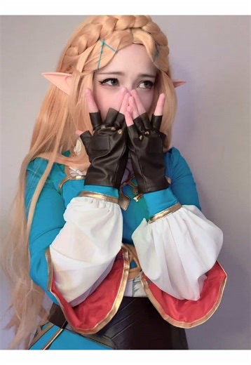 Dang it Link why’d you have to be so cute 😮‍💨 #zelda #cosplay