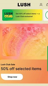 LUSH app exclusive ⭐️🤩 50% off selected items via the LUSH club 💗 Download the app for free, browse the sale items & click and collect in-store at LUSH Inverness today!! #lush #lushapp #lushsale #clickandcollect #lushinverness #offers | Inverness City Centre BID