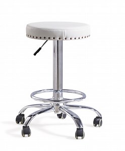 [Hot Item] Adjustable Height Round Seat High Bar Stool with Footring