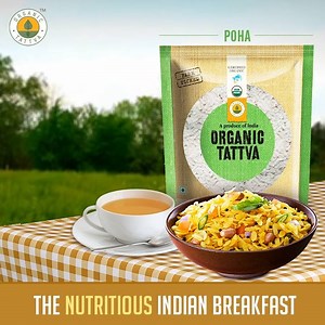 39 reactions | Poha is a beloved Indian breakfast that packs a punch of probiotic benefits which is healthy & nutritious for your gut! #SwitchToOrganic | Organic Tattva | Facebook