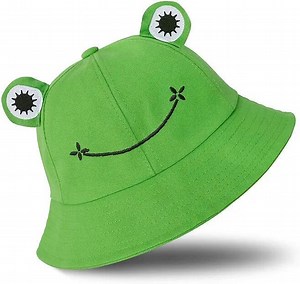 [Hot Item] Frog Hat for Adult Teens, Cute Frog Bucket Hat, Cotton Bucket Hat Funny Hat Fisherman Hat for Men Women Fisherman Hat