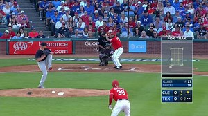 Mike Napoli strikes out swinging.
