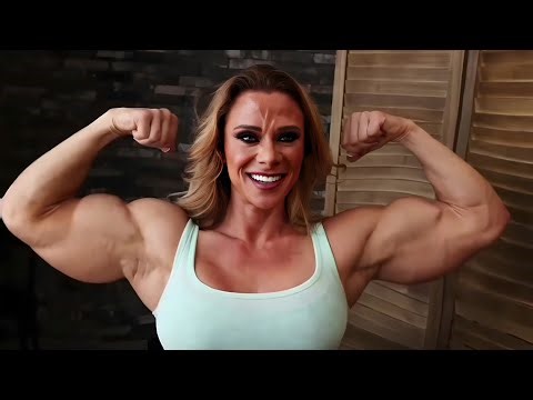 Muscle girl Armwrestling fbb Ashley Hromyak