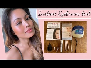 How to tint eyebrows / how to tint your own eyebrows / godefroy instant eyebrow tint/ brow tinting
