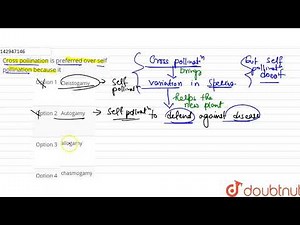 Cross pollination is preferred over self pollination because it | 12 | SEXUAL REPRODUCTION IN FL...