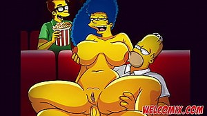 Naughtiness at the movies! The Simpsons Porn Comics