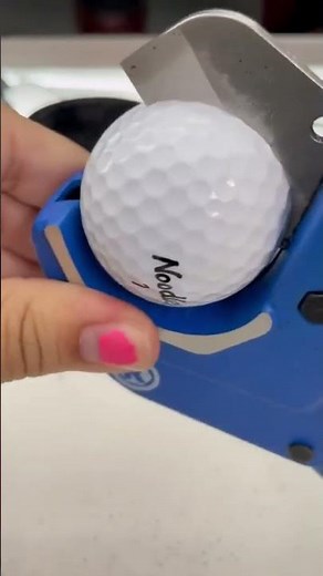 Inside of a noodle golf ball