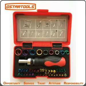 [Hot Item] 46PCS Metric Rachet Screwdriver Bits Socket Bits Set