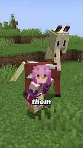 This Resource Pack changes every mob models into cute anime girls! #minecraft #shorts