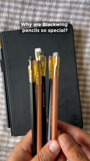 Why are Blackwing pencils so special? 🧐 ✏️ Iconic design ✏️ Sustainably harvested California incense cedar casings ✏️ High quality, premium Japanese graphite cores ✏️ Four different graphite types: ✍️ Matte - Soft ✍️ Pearl - Balanced ✍️ 602 - Firm ✍️ Natural - Extra Firm 🛍️ Shop here: https://www.dickblick.com/products/blackwing-pencil-packs/ | Blick Art Materials