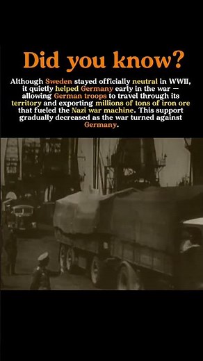 Sweden’s “Neutral” Secret — How It Quietly Helped Nazi Germany