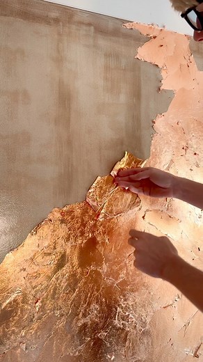 167K views · 5.4K reactions | Another copper gilded beauty done ✨ Big thanks to Selina Grazia Art for assisting with this one!___________ #blanddesign #danielbland #copper #industrialdecor #copperleaf #gilding #ukartist #muralartist #verdigris #copperwall #copperkitchen | Bland Design | Facebook