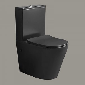 [Hot Item] Ceramic Bathroom Sanitary Ware Tolet Wash Down Toilet Sale Black OEM