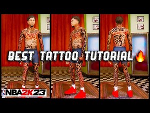 NBA 2k23 Best Tattoo Tutorial!!🔥**Toughest and Newest Edition**😏
