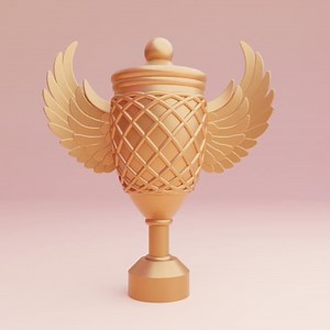 Winged Trophy Cup STL File - 3D Printable Award for Champions - Etsy UK