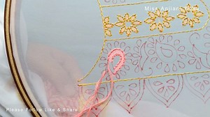 Hand Embroidery Neckline design, Handiwork, HandiCraft by Miss Anjiara Begum | Solin Original