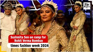 Sushmita Sen on ramp for Rohit Verma Bombay times fashion week 2024 #SushmitaSen #ramp #RohitVerma #Bombaytimesfashionweek2024 | The Savera Times