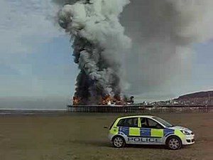 Weston Grand Pier Fire Inferno Film