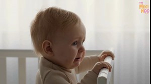 Baby Crib Tent - Crib Net and Crib Tent to Keep Baby from Climbing Out, Breathable & See Through Baby Crib Canopy, Mosquito Net for Crib with Hanging Diaper Storage Bag for Toddlers