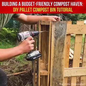 9.5K views · 42 reactions | Discover the step-by-step guide to constructing a sustainable pallet compost bin. ️♻️ #GreenLiving #DIYCompostBin ♻️ #SustainableLiving #PalletCompostBin | Houseplants Journal | Facebook