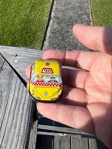 Vintage Tin Litho Friction Taxi Cab Toy Car - Classic Collectible - Etsy Australia