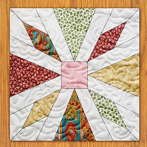 Winged Diamonds Quilt Block PDF Pattern With Video Tutorial || 16, 18, 20, 22, and 24 Inch Size Versions Included - Etsy Canada