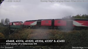17K views · 284 reactions | To Mexico via Leicester and Kidderminster......? Rumoured to be Mexico bound, former London North Eastern Railway & East Midlands Railway #HST power cars 43316/320/306/307 are escorted to Severn Valley Railway by RailAdventure classmates 43468/480 (6Z46).  #RowleyRegis  04/10/23 | Railcam | Facebook