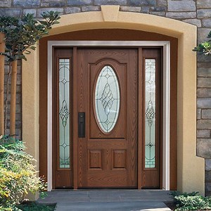 [Hot Item] Hot Sale Factory Price Modern Design Villa Fiberglass Main WPC Plastic Composite Door Entry Door