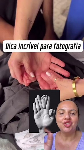 Foto Bebê Recém Nascido com Mão e Pé