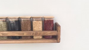 Rustic Wooden Spice Rack – Light Walnut Wall Spice Shelf | Handmade Floating Ledge Shelf for Kitchen Spice Storage & Rustic Home Decor - Etsy Australia