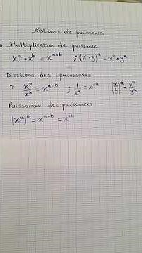 Notion de puissance #math #algebre