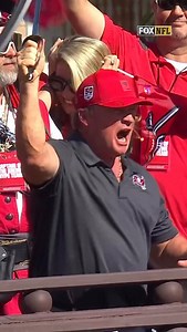 Former Bucs Coach Jon Gruden in the crowd, sword in hand, getting the people fired up! 🗡️ | NFL on FOX