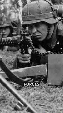 What happened to the German machine gunners who fired on the D-Day landings?
